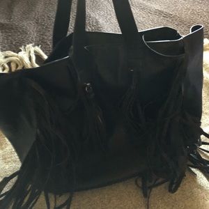 Big ice purse black whit flecos